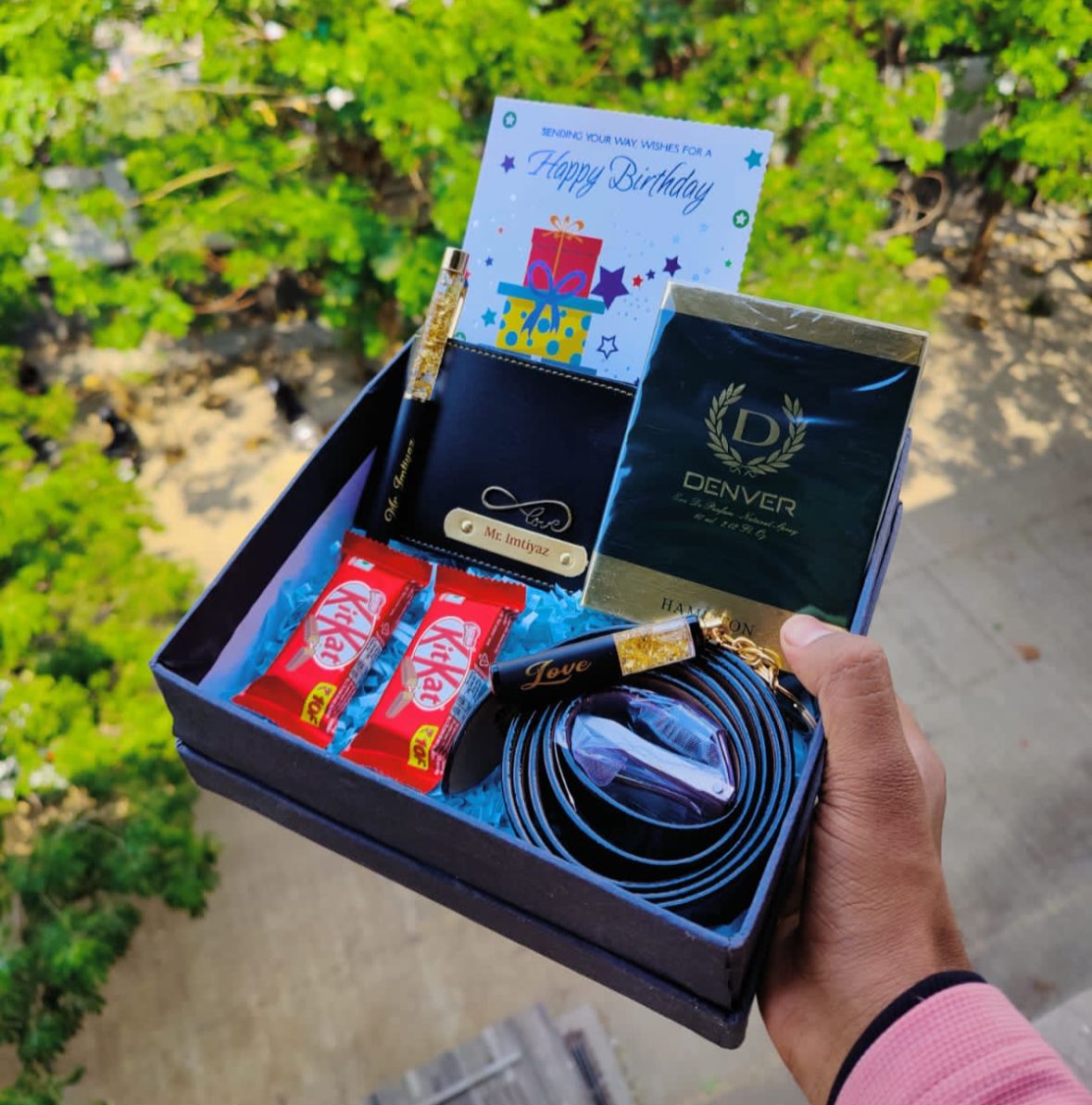 The Ultimate Custom Men’s Luxury Gift Hamper | Personalized Wallet, Pen & Belt Set