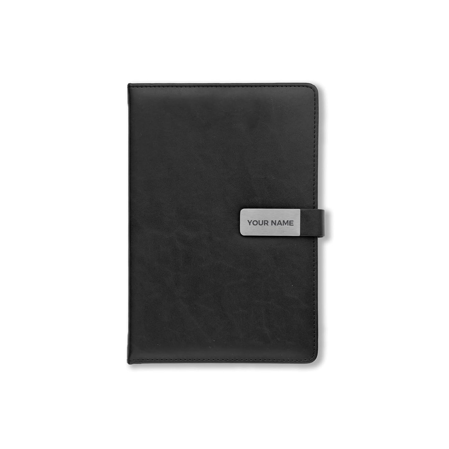 Customized Premium Black Leatherette Stationery and Accessory Gift Set