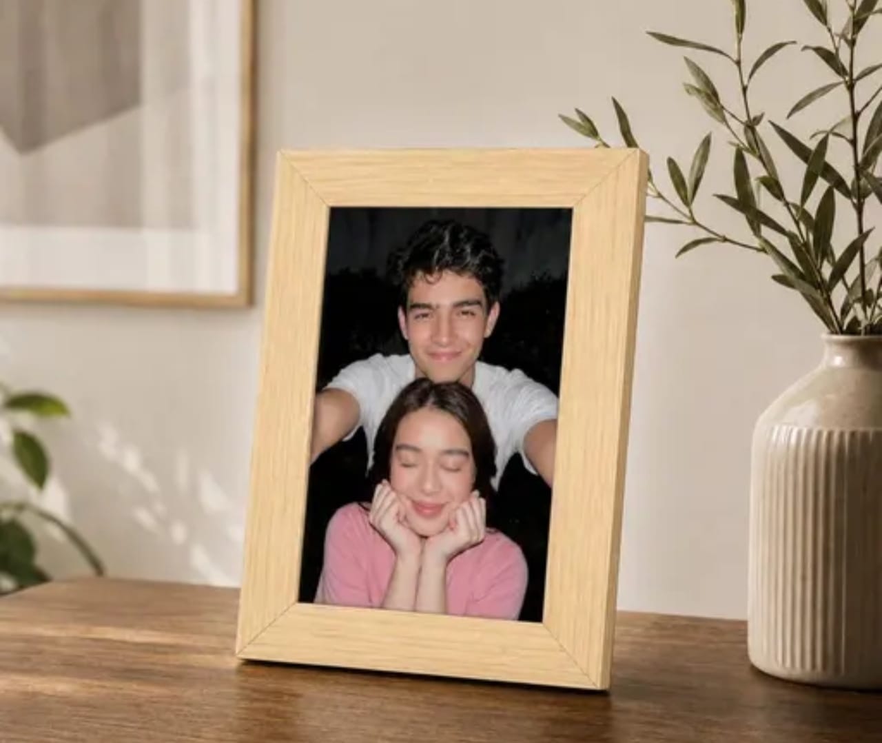 Personalized Photo Frame, LED Temperature Bottle & Chocolate Rakhi Box