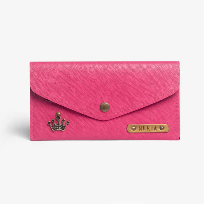 Elegant Customized Gift Box for Her – Personalized Name Clutch, Temperature Flask & Fragrance Combo